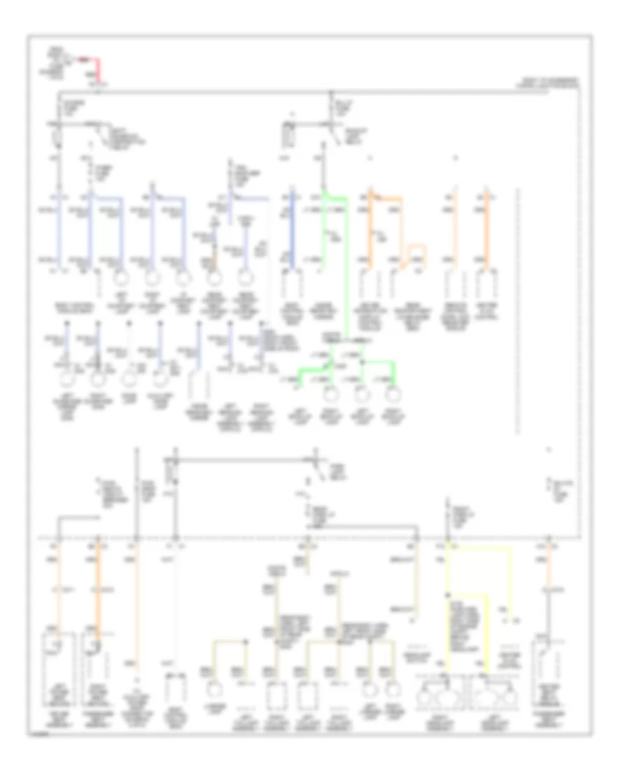 Power Distribution Wiring Diagram (4 of 5) for Chevrolet Impala 2000