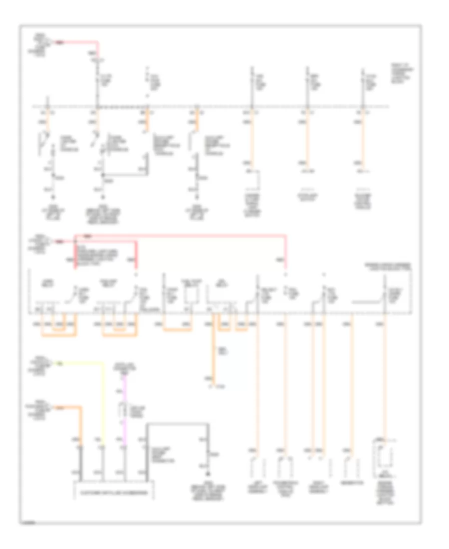 Power Distribution Wiring Diagram (5 of 5) for Chevrolet Impala 2000
