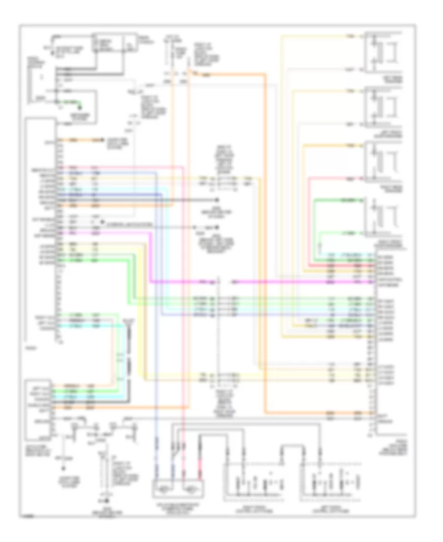 Radio Wiring Diagrams with Amplifier for Chevrolet Impala 2000