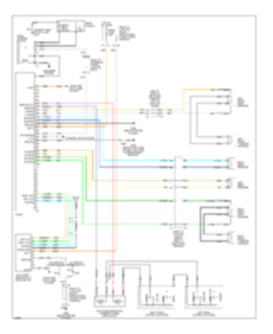 Radio Wiring Diagrams, without Amplifier for Chevrolet Impala 2000