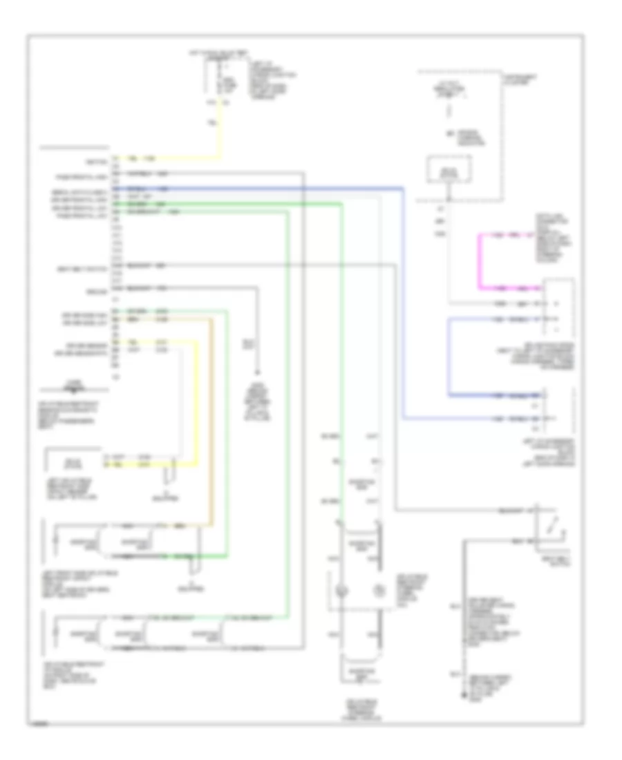 Supplemental Restraint Wiring Diagram for Chevrolet Impala 2000