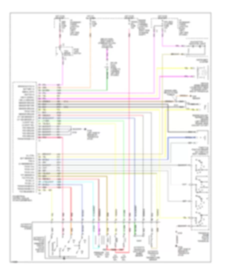 3.8L VIN K, AT Wiring Diagram for Chevrolet Impala 2000