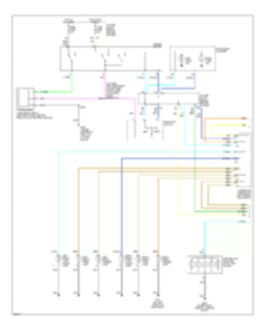 Exterior Lamps Wiring Diagram (1 of 2) for Chevrolet Equinox LS 2005