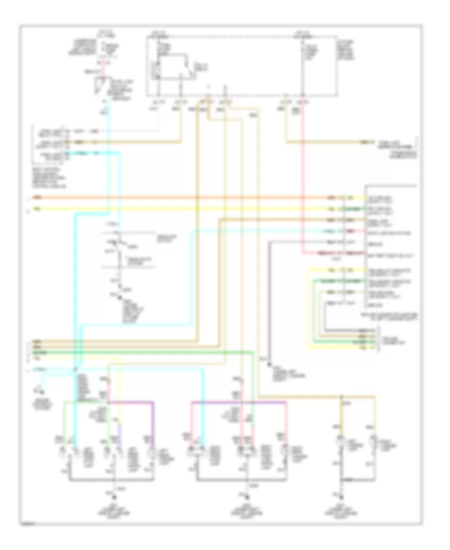 Exterior Lamps Wiring Diagram (2 of 2) for Chevrolet Equinox LS 2005