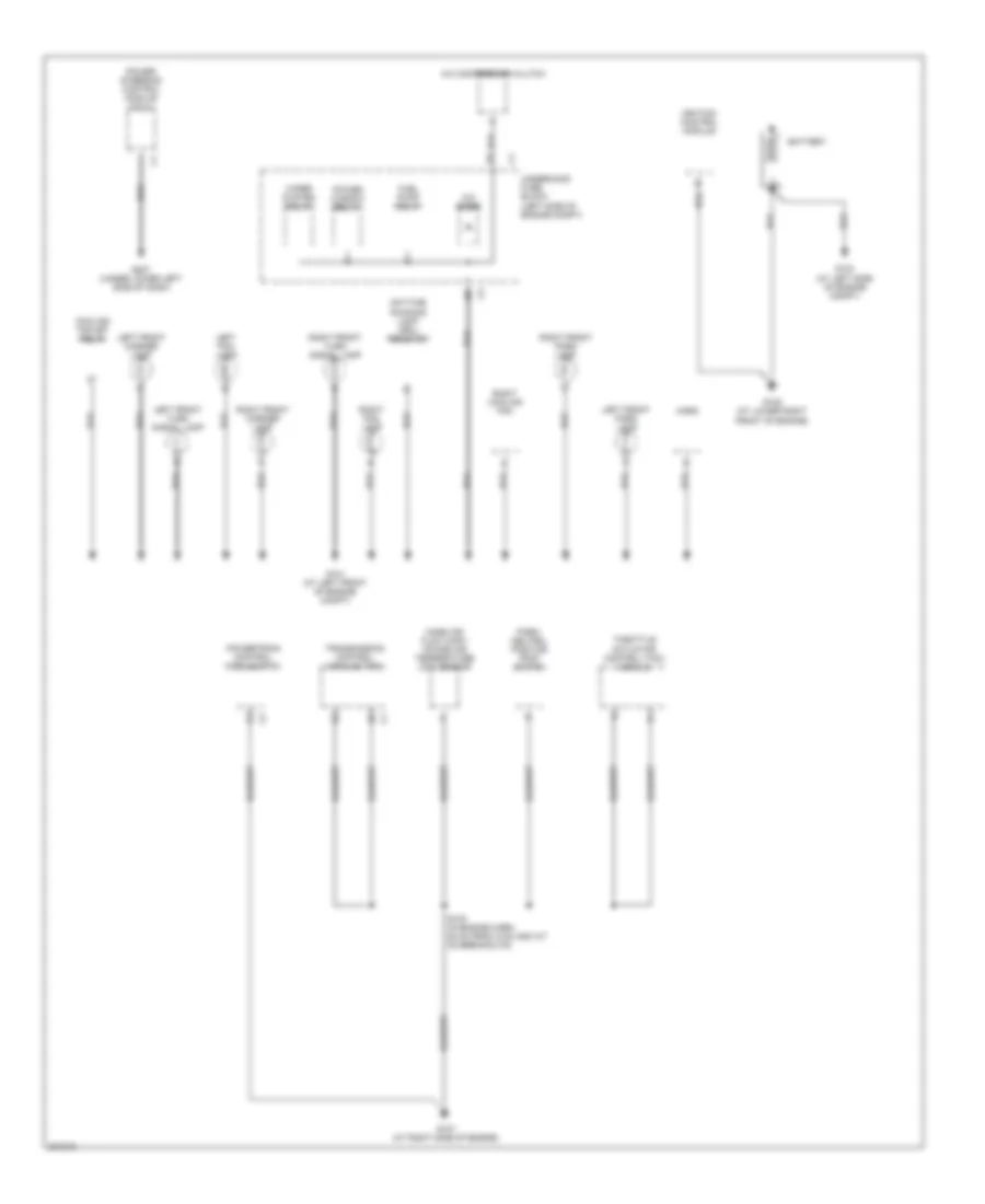 Ground Distribution Wiring Diagram 1 of 3 for Chevrolet Equinox LS 2005