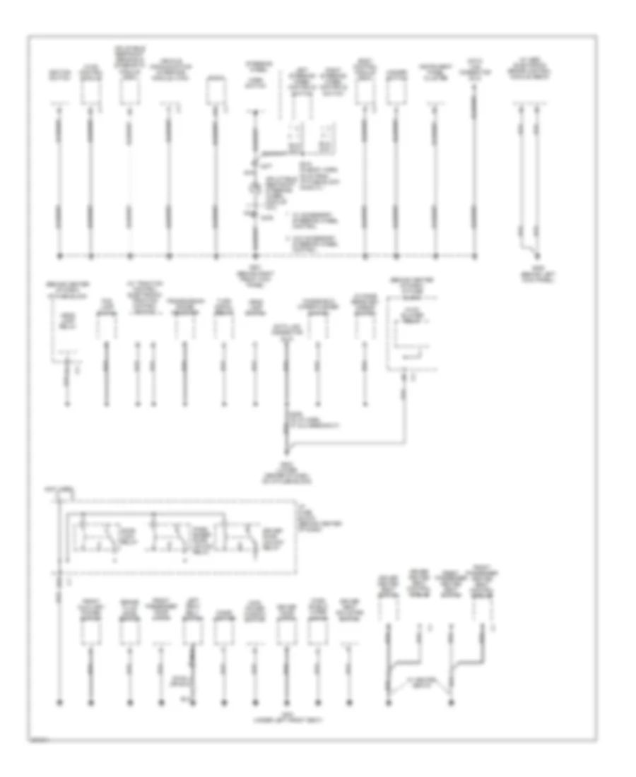 Ground Distribution Wiring Diagram (2 of 3) for Chevrolet Equinox LS 2005