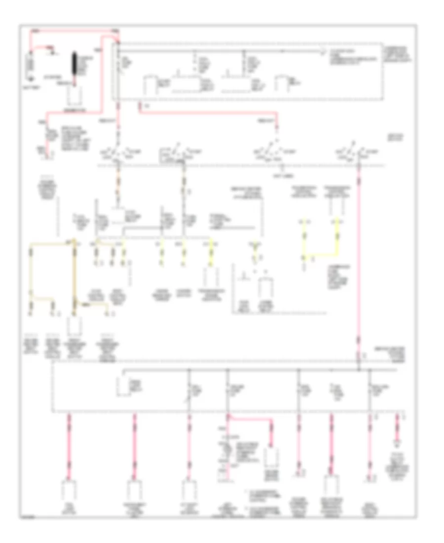 Power Distribution Wiring Diagram 1 of 4 for Chevrolet Equinox LS 2005