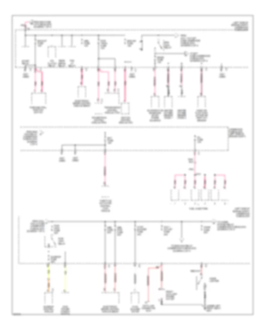 Power Distribution Wiring Diagram (2 of 4) for Chevrolet Equinox LS 2005