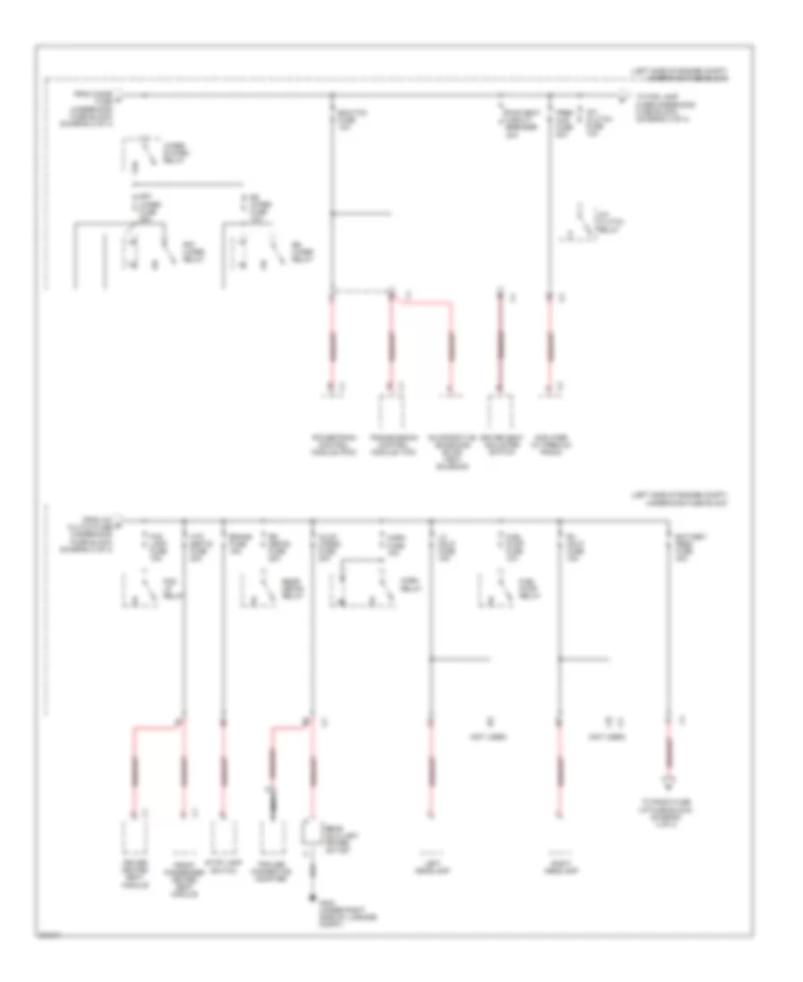 Power Distribution Wiring Diagram 3 of 4 for Chevrolet Equinox LS 2005