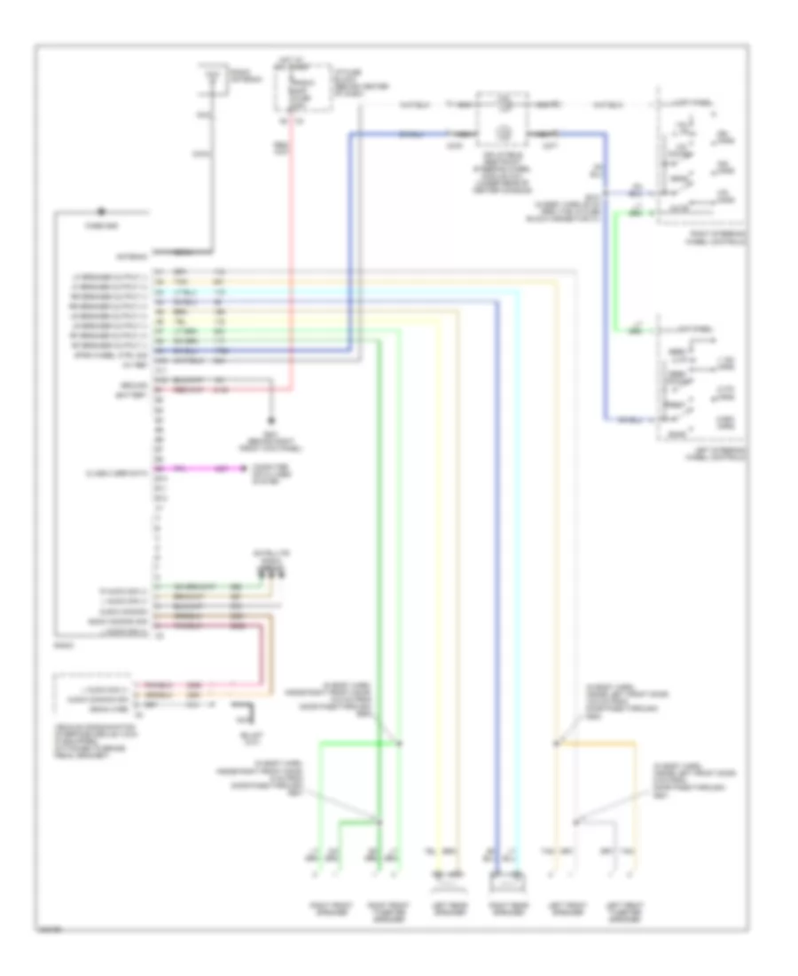 Base Radio Wiring Diagram for Chevrolet Equinox LS 2005