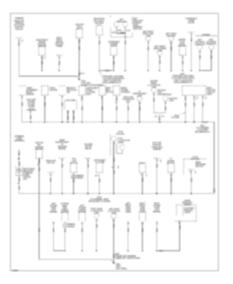 Ground Distribution Wiring Diagram 2 of 3 for Chevrolet Camaro SS 2001