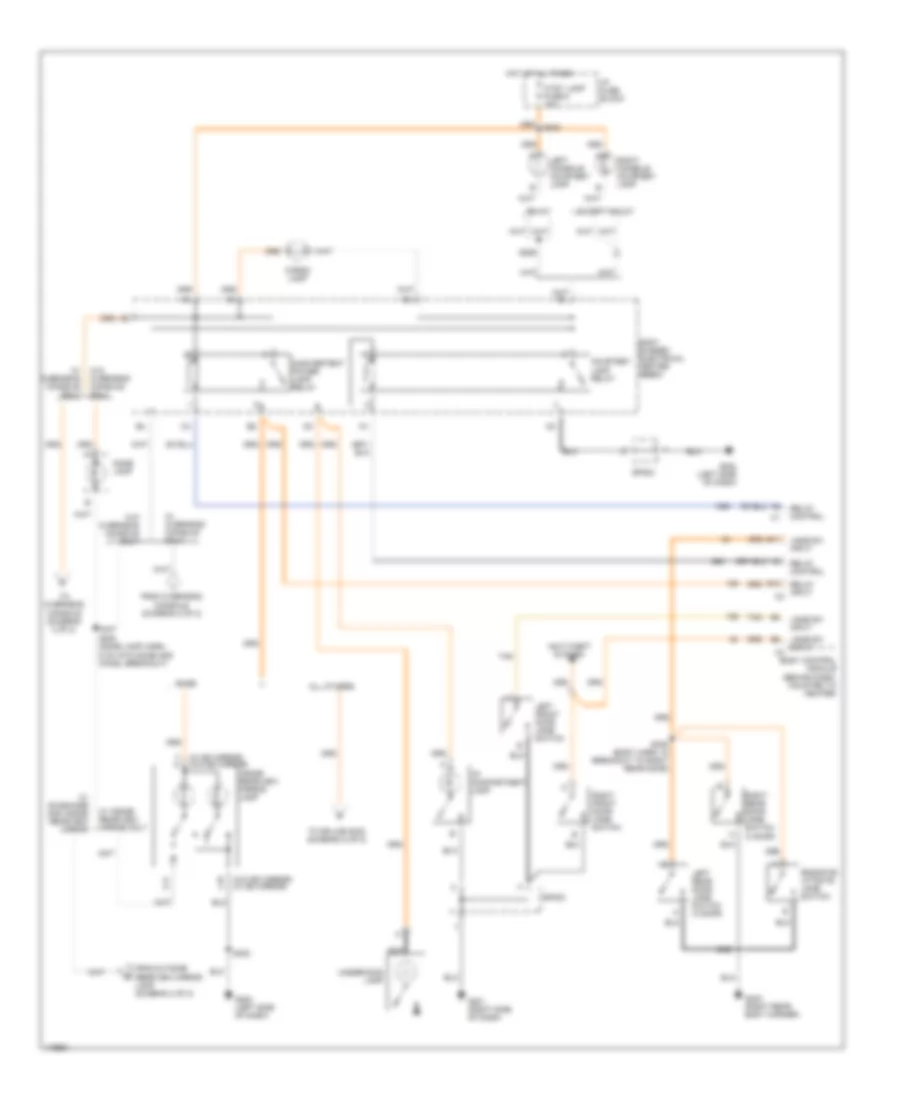 Courtesy Lamps Wiring Diagram 1 of 2 for Chevrolet Blazer 1999
