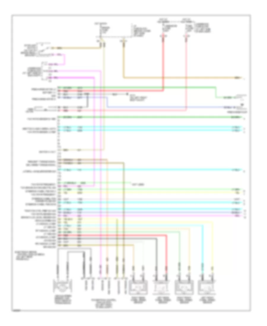 Anti lock Brakes Wiring Diagram with Vehicle Speed Enhancement Stability 1 of 2 for Chevrolet Tahoe 2006