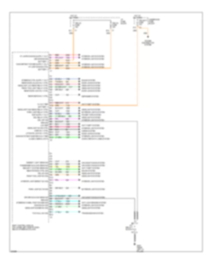 Body Control Modules Wiring Diagram 1 of 2 for Chevrolet Tahoe 2006