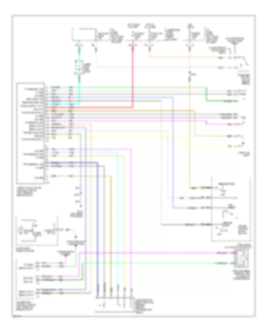 Cruise Control Wiring Diagram for Chevrolet Tahoe 2006