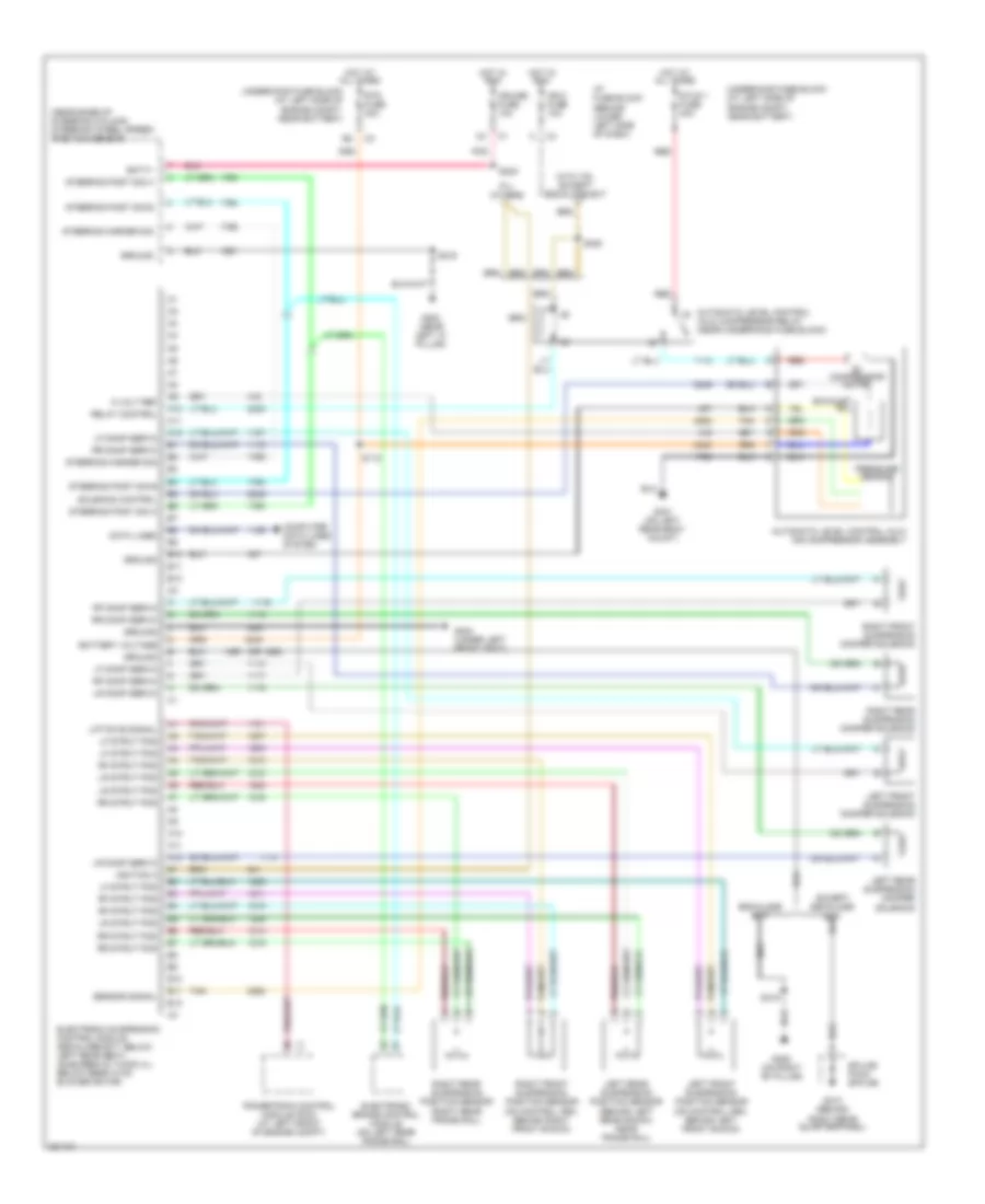 Electronic Suspension Wiring Diagram for Chevrolet Tahoe 2006