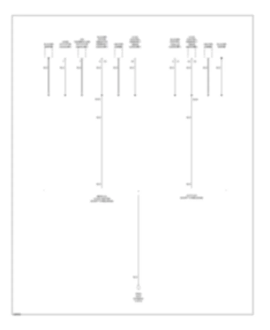 Ground Distribution Wiring Diagram 6 of 6 for Chevrolet Tahoe 2006