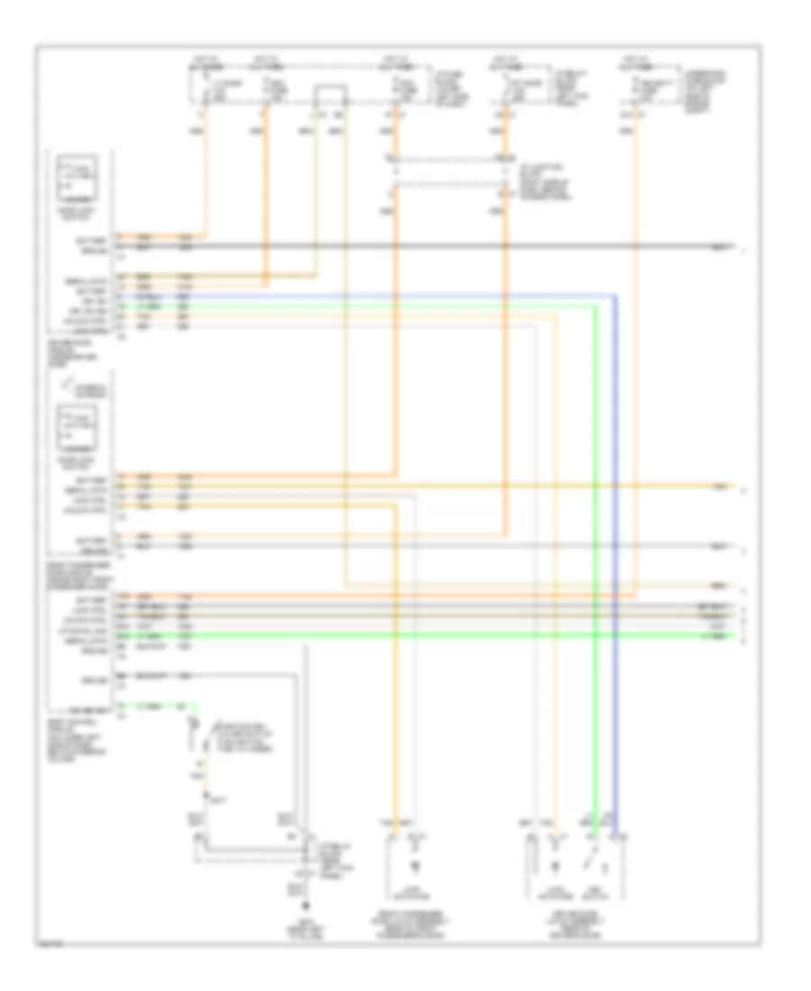 Power Door Locks Wiring Diagram 1 of 2 for Chevrolet Tahoe 2006