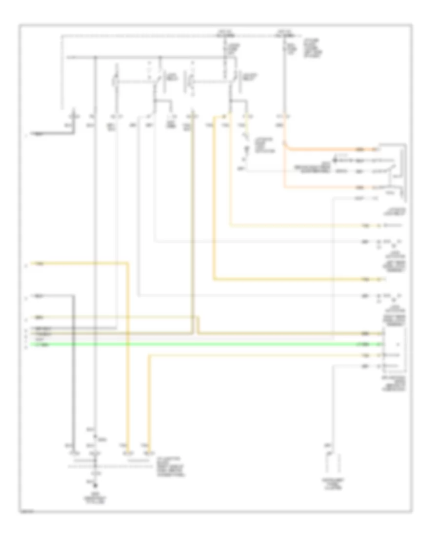 Power Door Locks Wiring Diagram 2 of 2 for Chevrolet Tahoe 2006