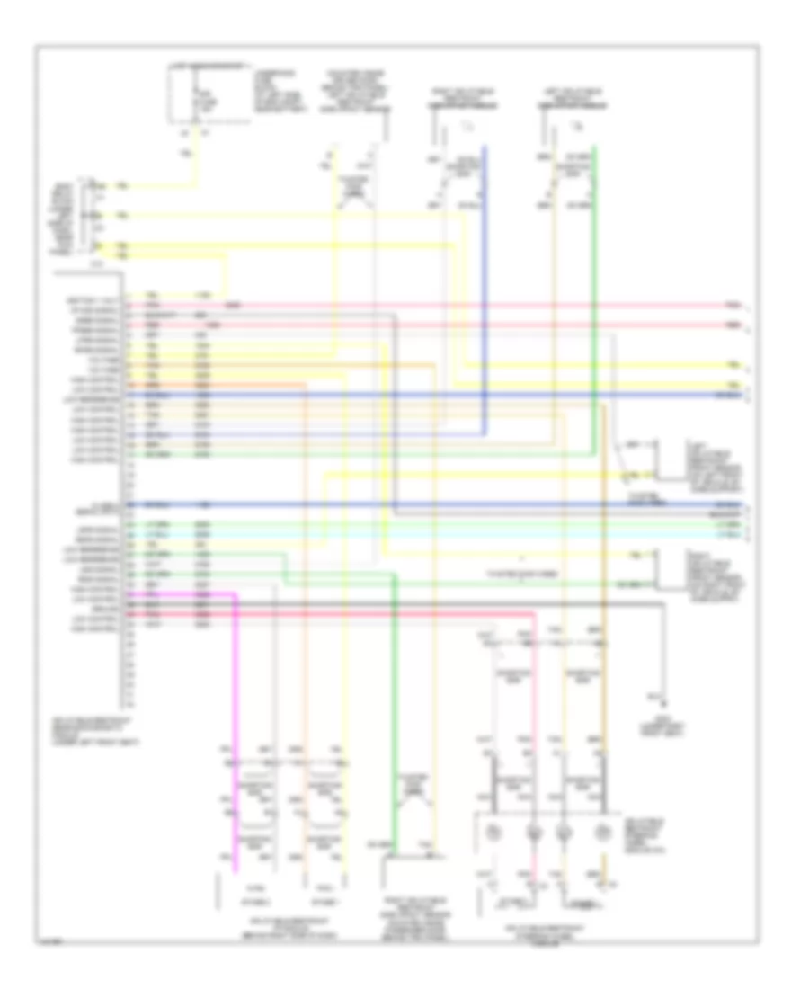 Supplemental Restraints Wiring Diagram 1 of 2 for Chevrolet Tahoe 2006