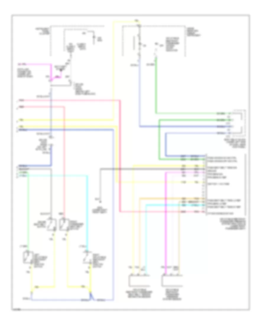 Supplemental Restraints Wiring Diagram 2 of 2 for Chevrolet Tahoe 2006