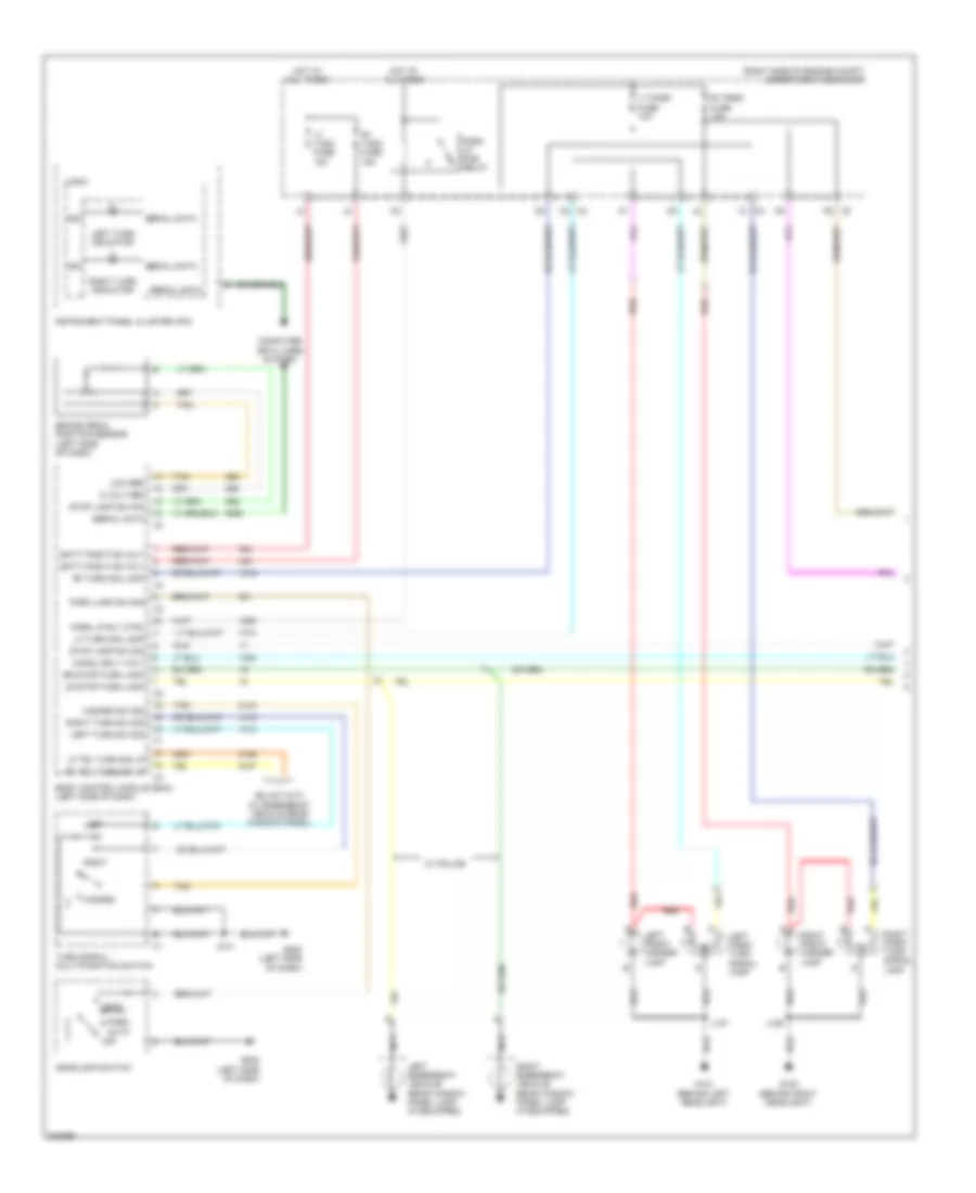 Exterior Lamps Wiring Diagram (1 of 2) for Chevrolet Impala LT 2009