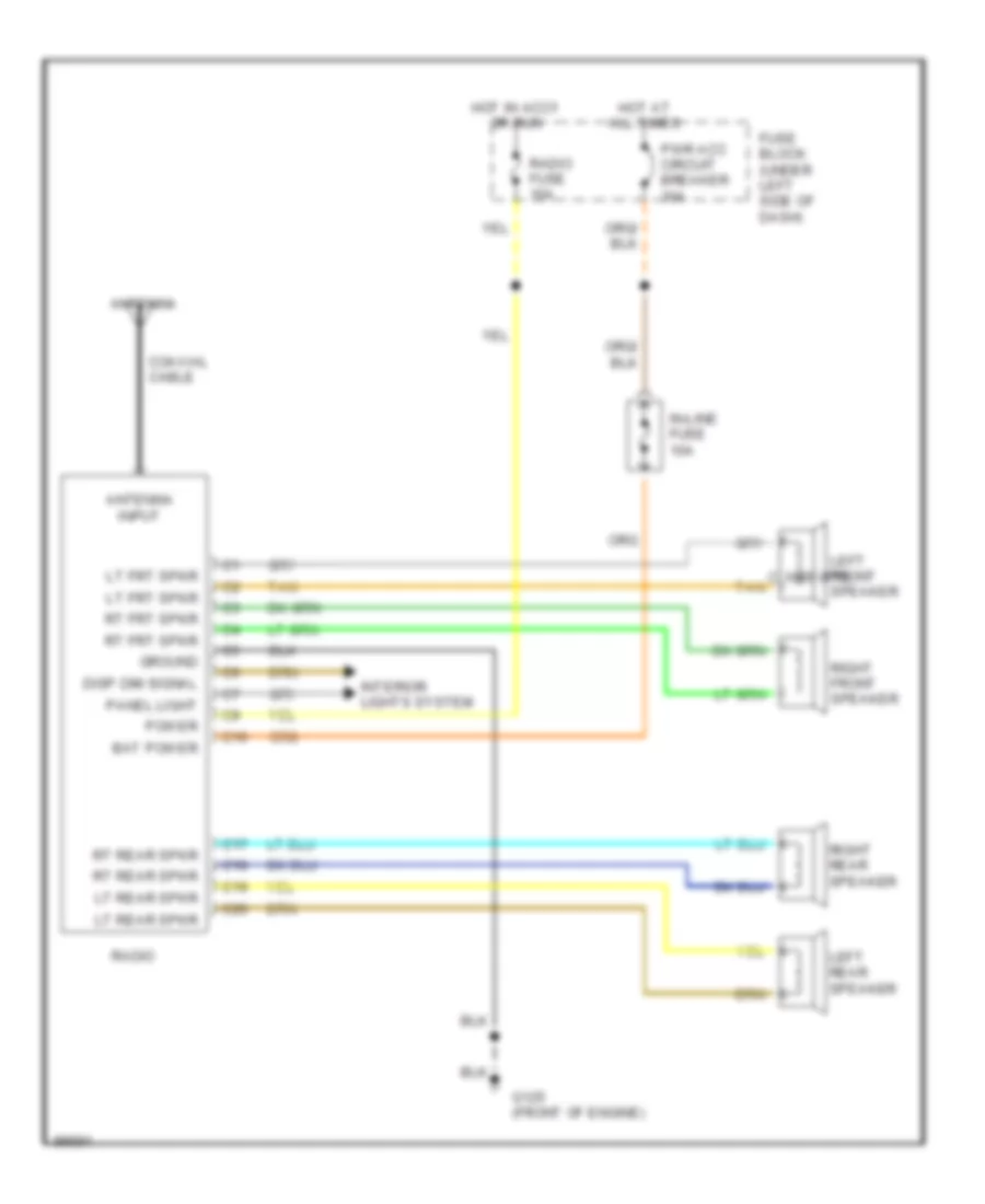 RADIO – Chevrolet S10 Pickup 1992 – SYSTEM WIRING DIAGRAMS – Wiring diagrams  for cars  1992 Chevy S10 Pickup Wiring Diagram    Wiring diagrams