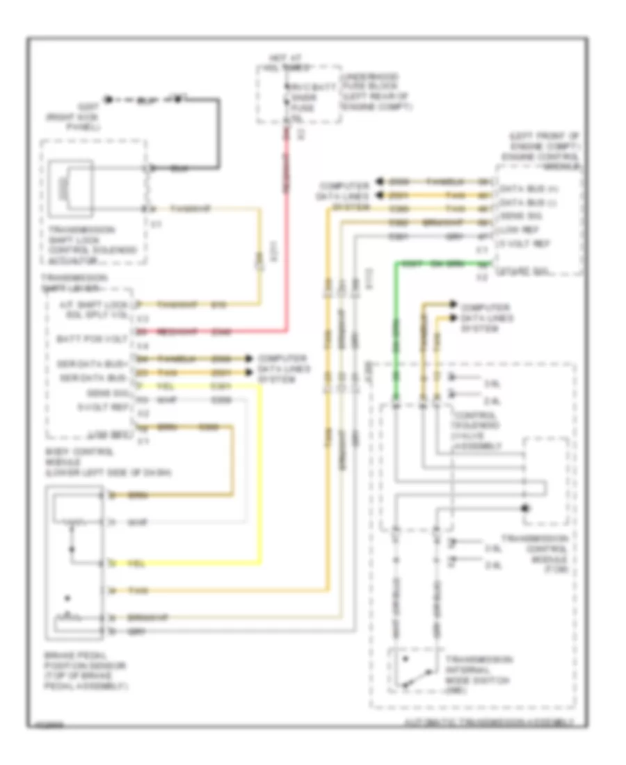 Shift Interlock Wiring Diagram for Chevrolet Equinox LT 2013
