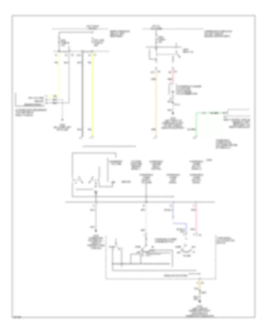 Электросхема передних стеклоочистителей дворников и омывателя лобового стекла для Chevrolet TrailBlazer 2006