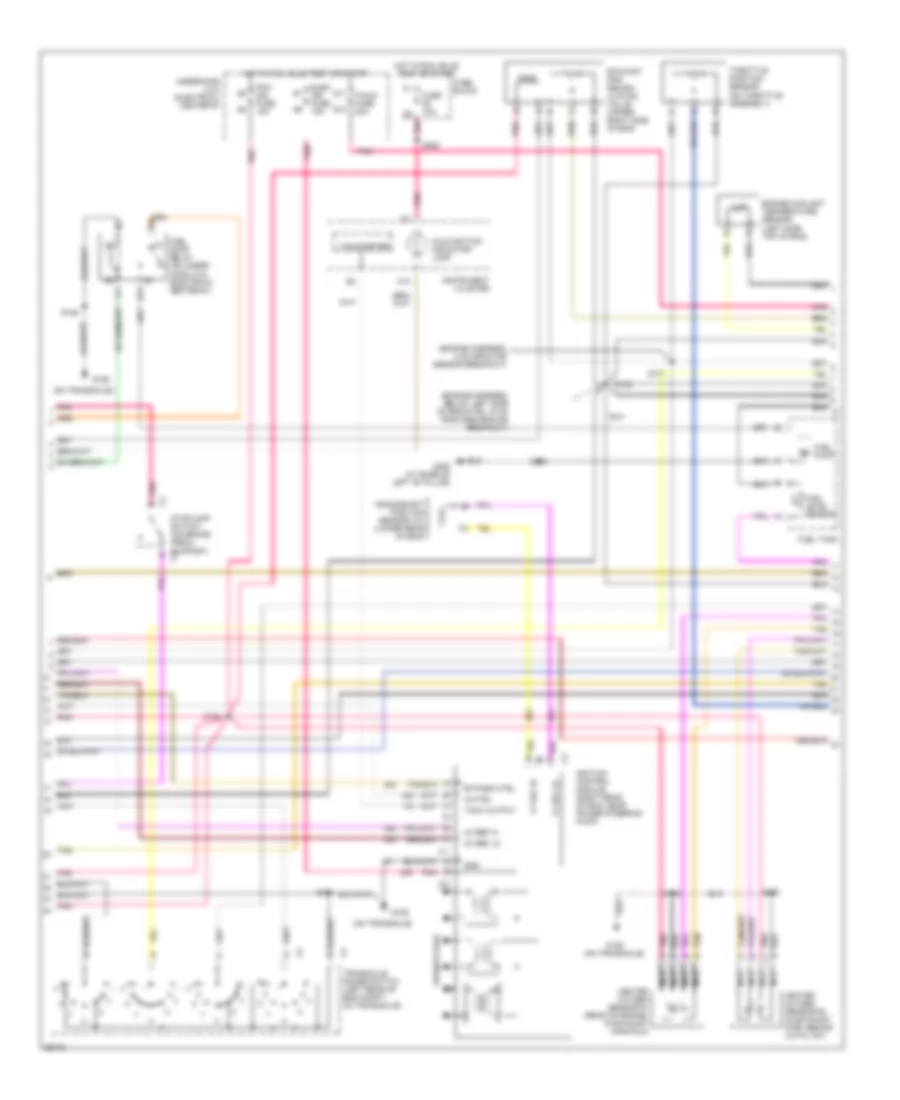 3.4L (VIN X), Engine Controls Wiring Diagram, 4T65-E (2 of 3) for Chevrolet Lumina 1997