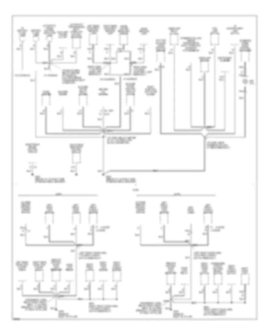 Ground Distribution Wiring Diagram 3 of 4 for Chevrolet Lumina 1997