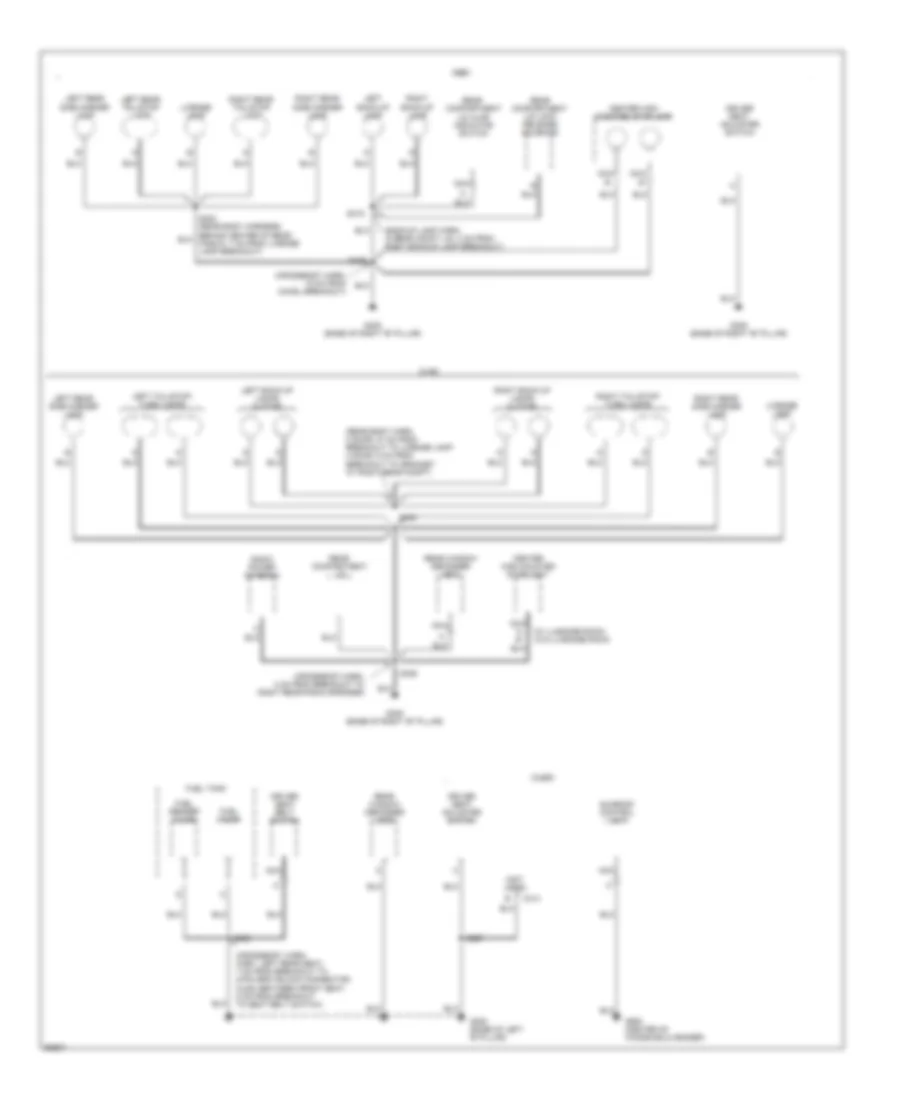Ground Distribution Wiring Diagram (4 of 4) for Chevrolet Lumina 1997