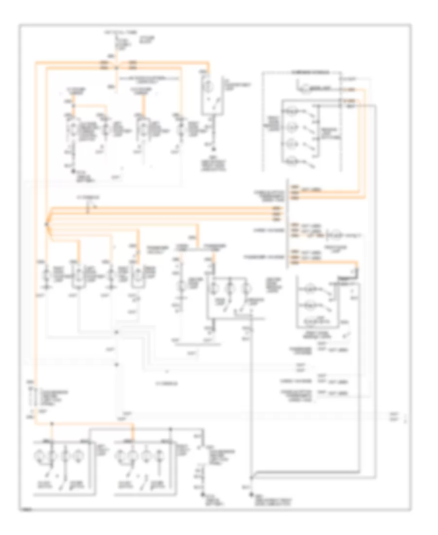 Courtesy Lamps Wiring Diagram 1 of 2 for Chevrolet Astro 1996
