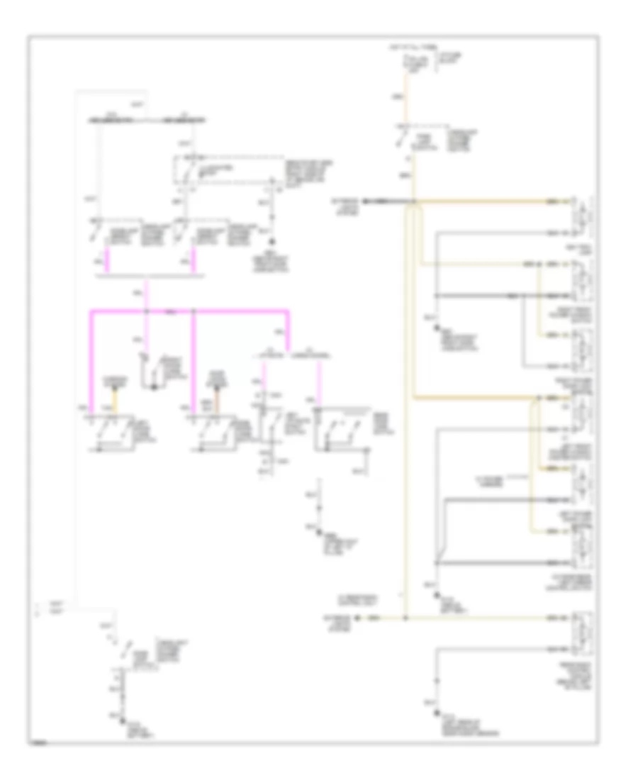 Courtesy Lamps Wiring Diagram (2 of 2) for Chevrolet Astro 1996