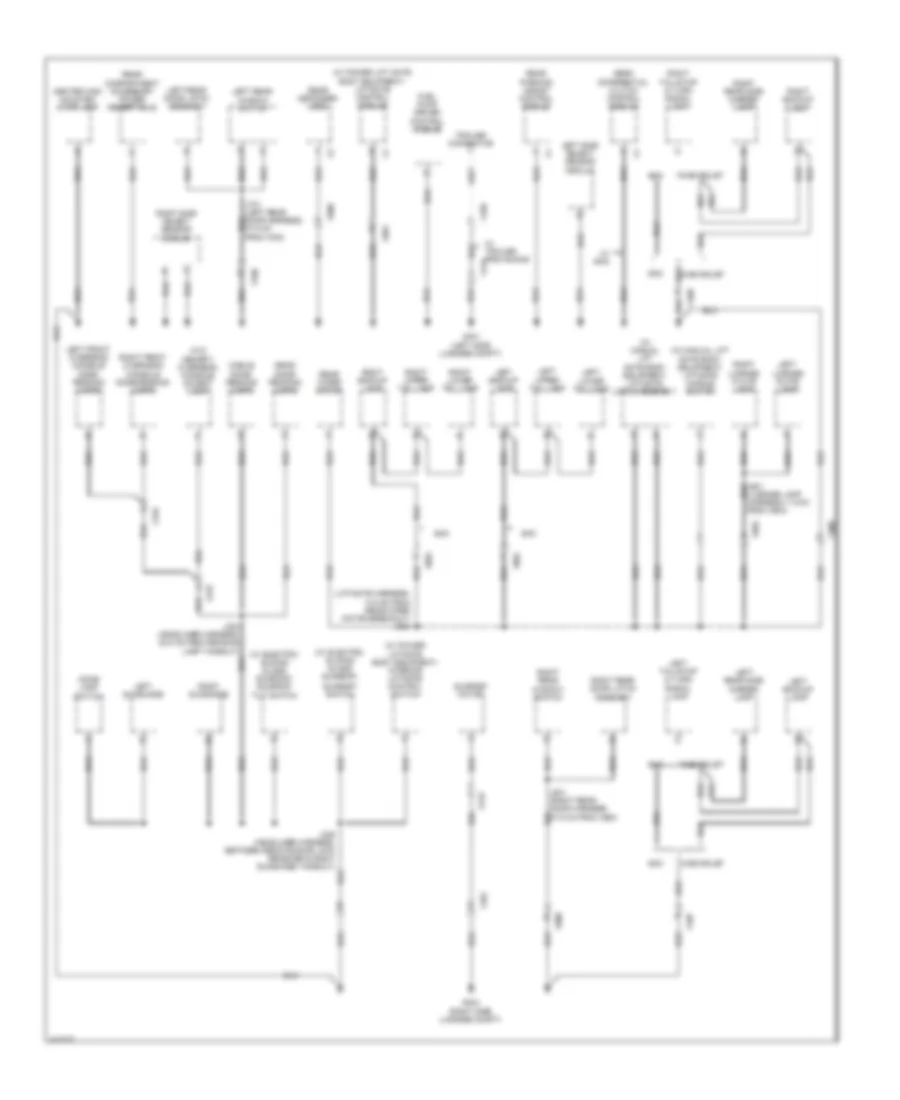Ground Distribution Wiring Diagram 4 of 4 for Chevrolet Equinox LTZ 2013