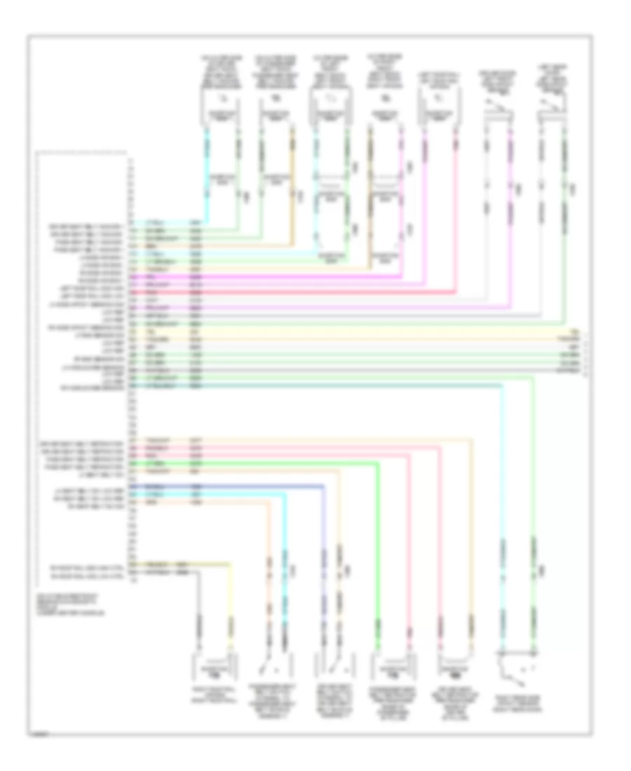 Supplemental Restraints Wiring Diagram 1 of 2 for Chevrolet Equinox LTZ 2013