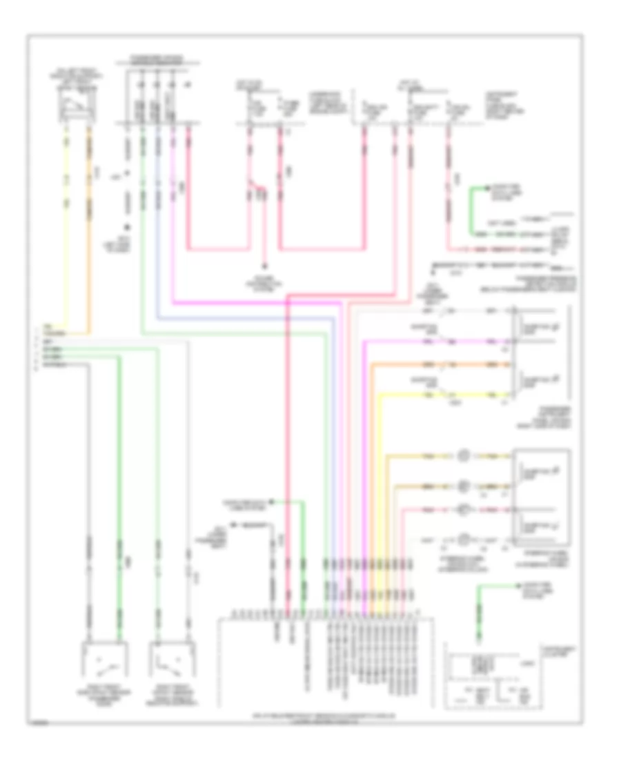 Supplemental Restraints Wiring Diagram (2 of 2) for Chevrolet Equinox LTZ 2013