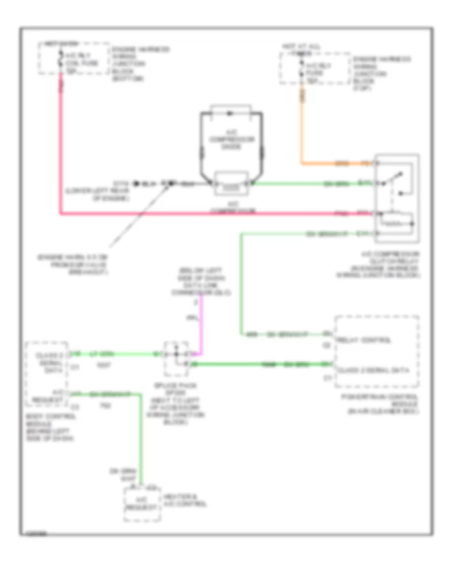 Compressor Wiring Diagram for Chevrolet Impala LS 2000