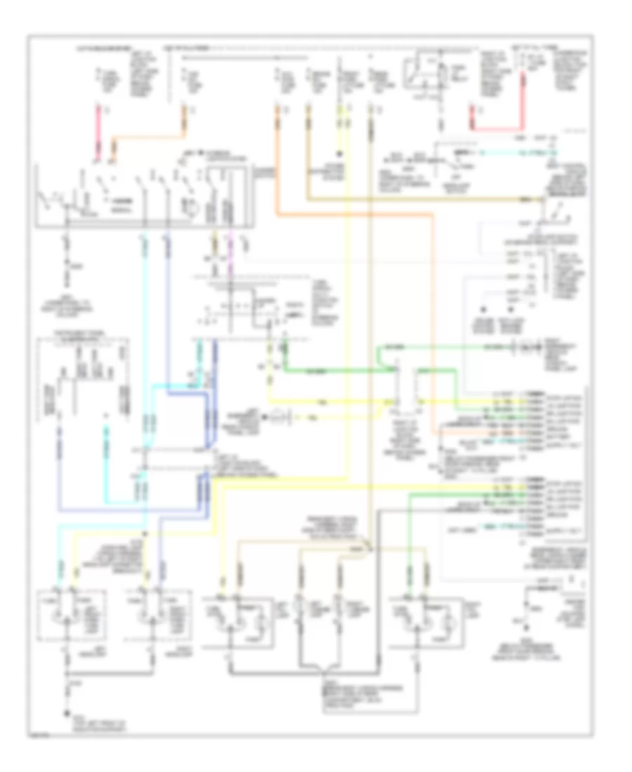 Exterior Lamps Wiring Diagram, with Police Or Emergency Vehicle Option for Chevrolet Impala 2005