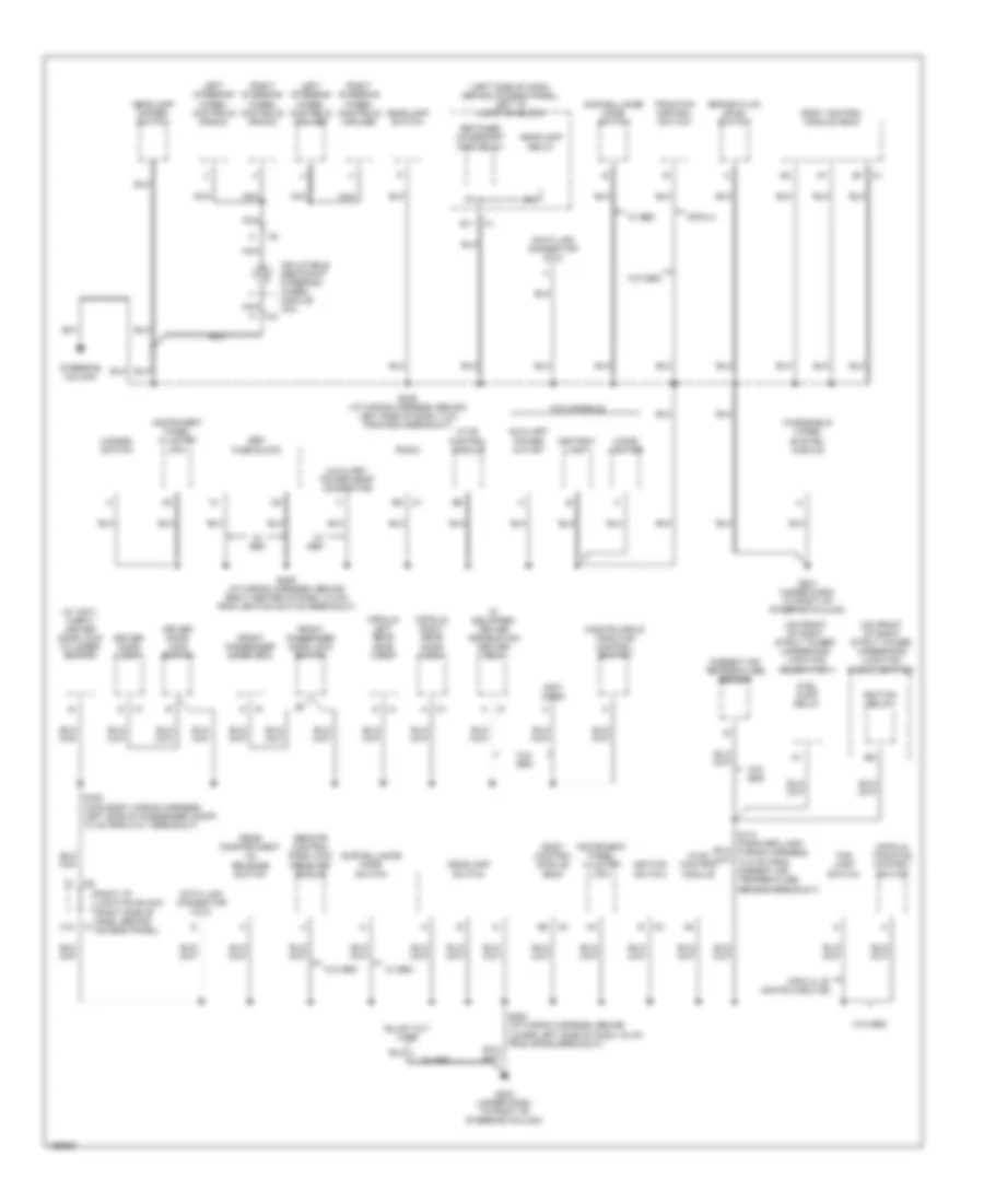 Ground Distribution Wiring Diagram (2 of 3) for Chevrolet Impala 2005
