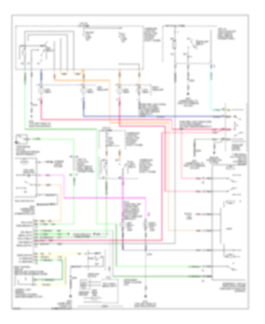 Headlights Wiring Diagram with Police Or Emergency Vehicle Option for Chevrolet Impala 2005