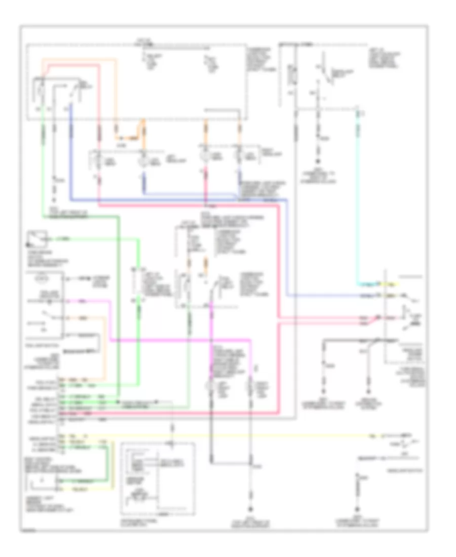 Headlights Wiring Diagram, without Police Or Emergency Vehicle Option for Chevrolet Impala 2005
