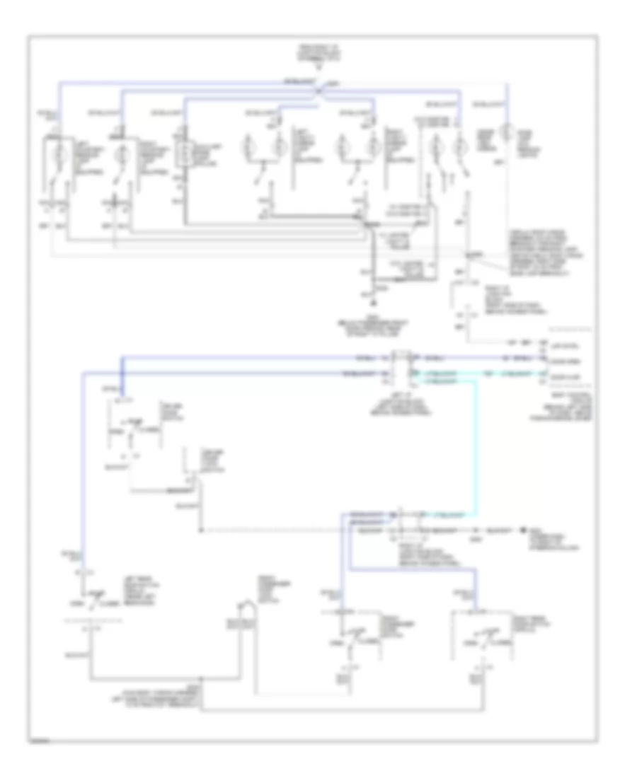 Courtesy Lamps Wiring Diagram (2 of 2) for Chevrolet Impala 2005