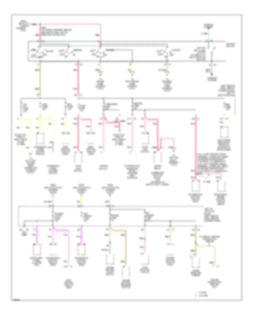 Power Distribution Wiring Diagram 2 of 5 for Chevrolet Impala 2005