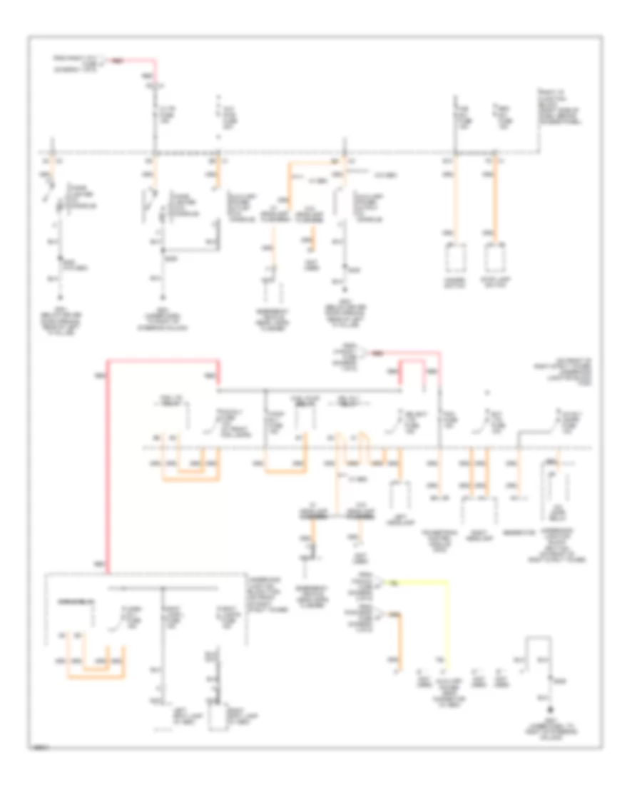 Power Distribution Wiring Diagram 5 of 5 for Chevrolet Impala 2005