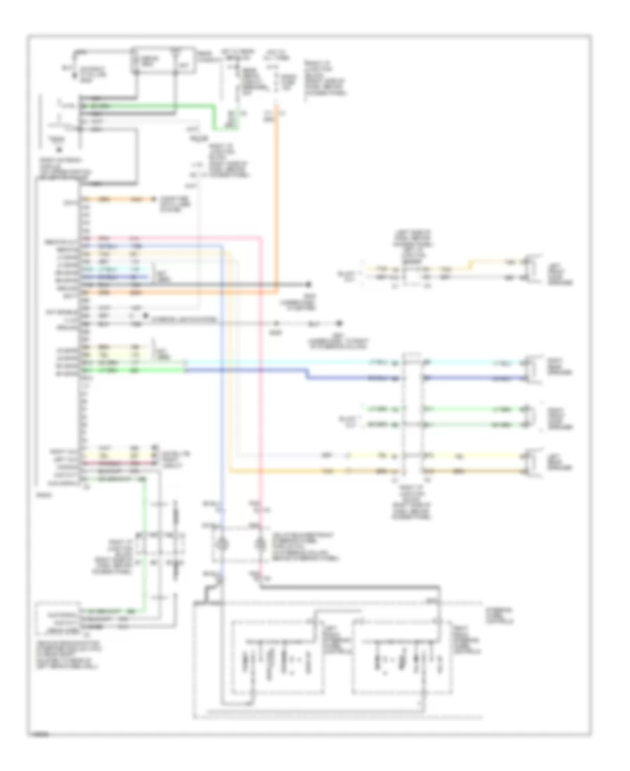 Radio Wiring Diagram, with Police Option for Chevrolet Impala 2005