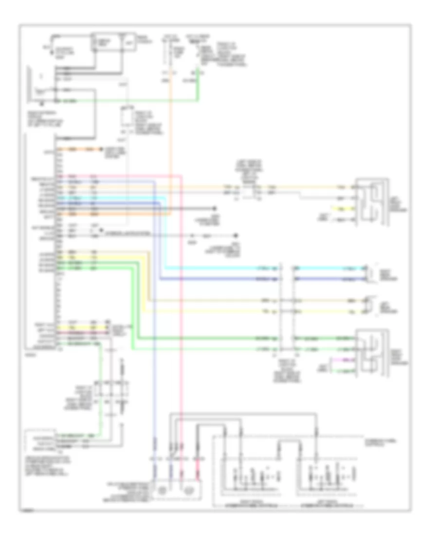 Radio Wiring Diagram, without Amplifier for Chevrolet Impala 2005