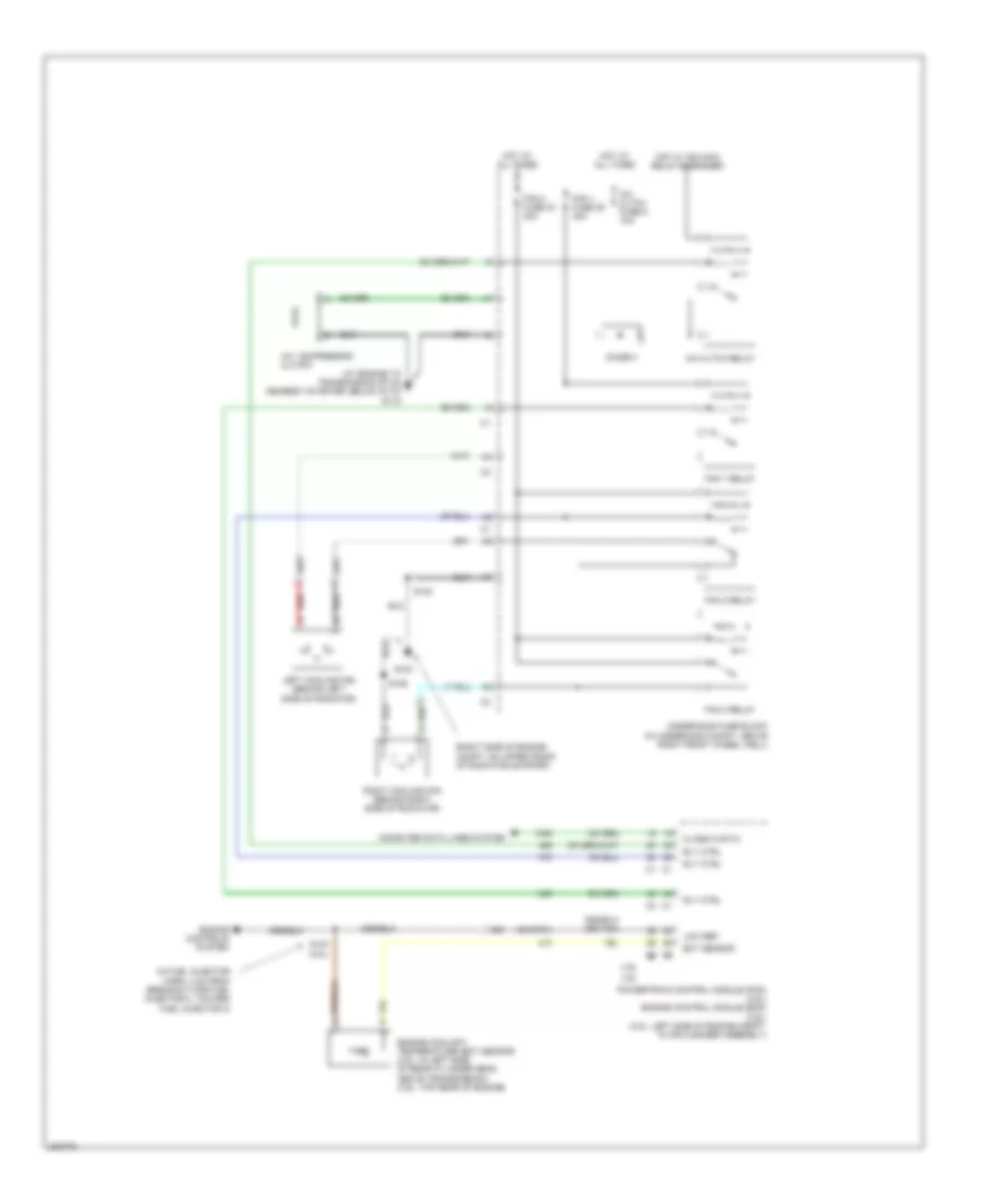 Cooling Fan Wiring Diagram for Chevrolet Uplander 2006