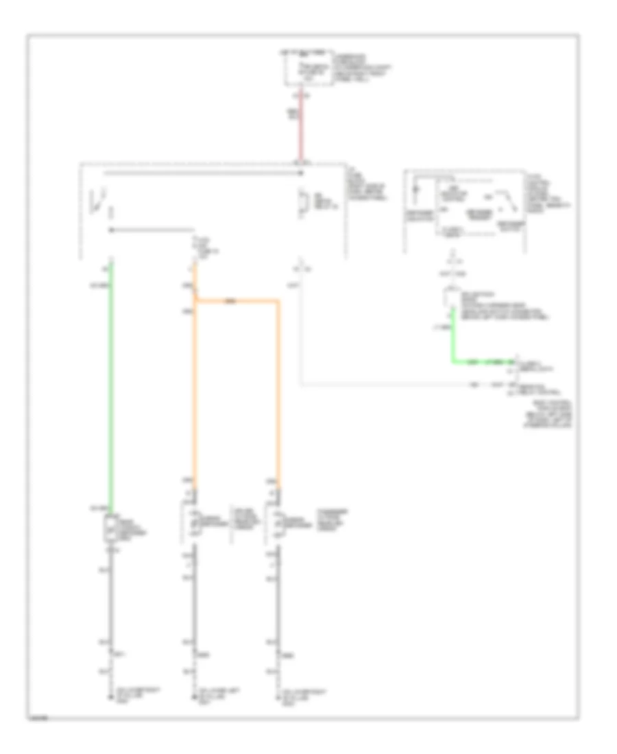 Defoggers Wiring Diagram for Chevrolet Uplander 2006