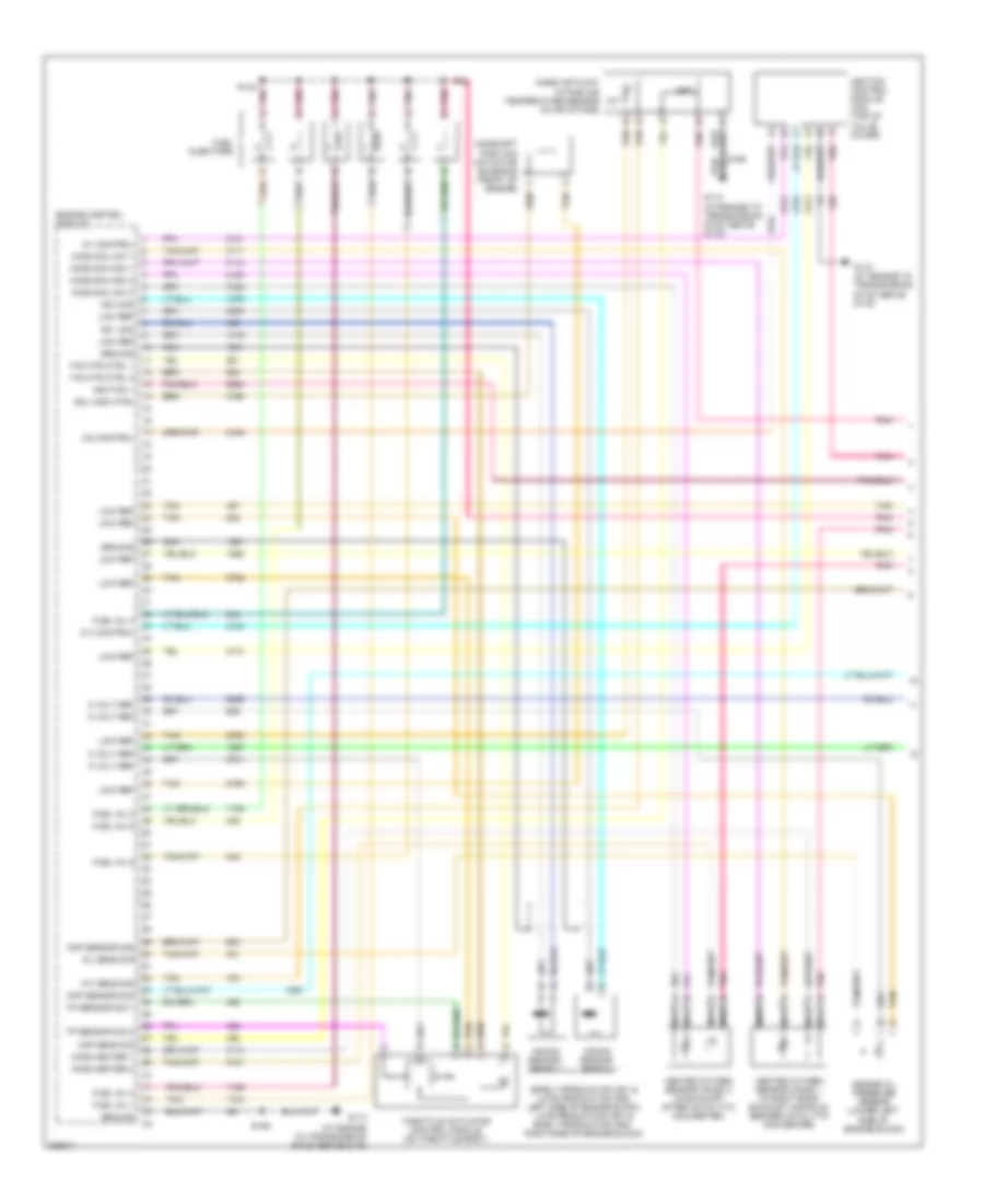 3 9L VIN 1 Engine Performance Wiring Diagram 1 of 4 for Chevrolet Uplander 2006